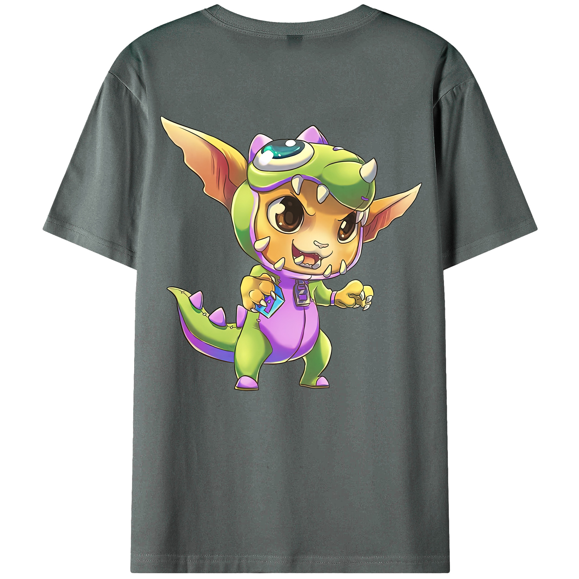 （画像用） リーグ・オブ・レジェンド League of Legends LOL 綿100％半袖Tシャツ（背面プリント）